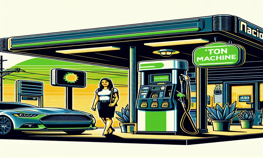 Máquina Ton para posto de gasolina