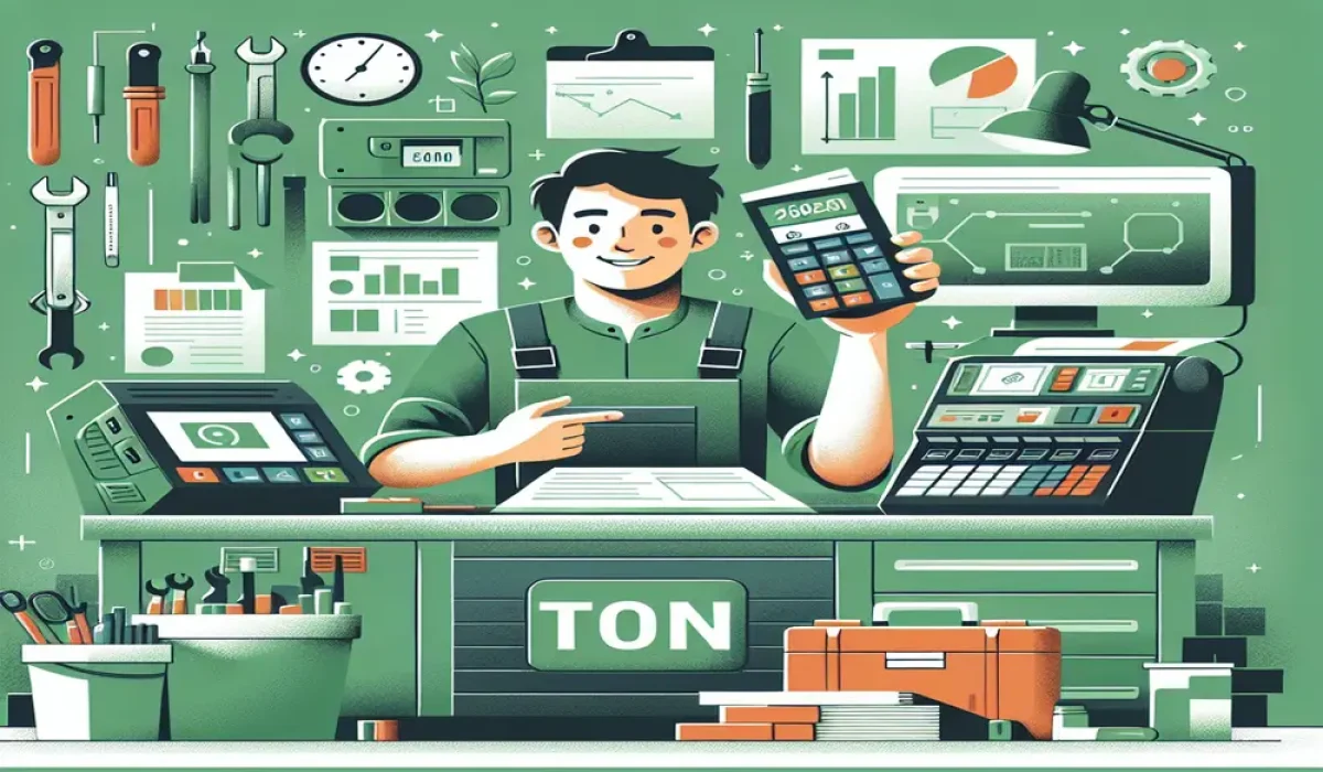 Maquina ton para Assistência técnica